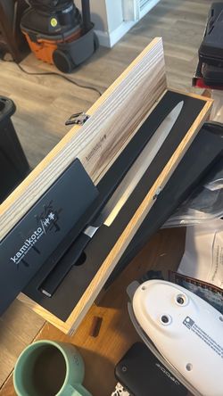New 13” blade Kamikoto Japanese Knife in Wood Box