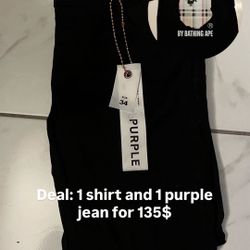 Purple And Bape For 135$