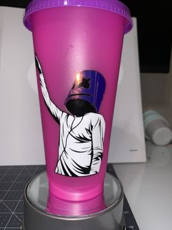 Color changing marshmello cup