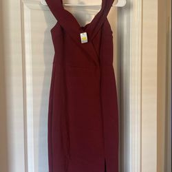 NWT Dark Red Dress Size Large