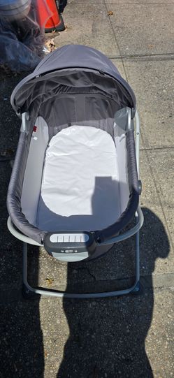 Baby Bassinet with Canopy and Sound Unit