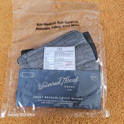 $2   NEW!    2PACK ADULT REUSABLE FACE MASKS