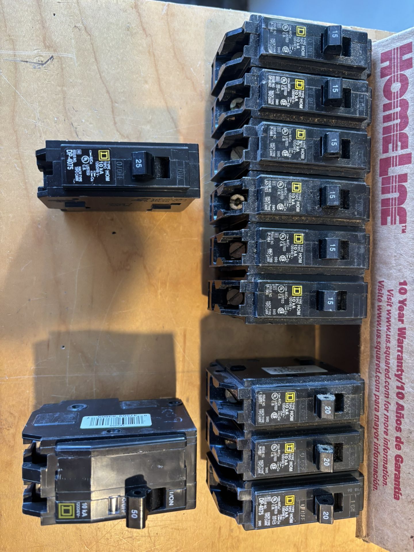 Electrical Load Center and Breakers