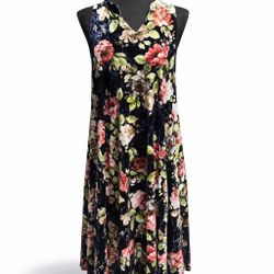I JOAH Floral Velvet Dress Size Large