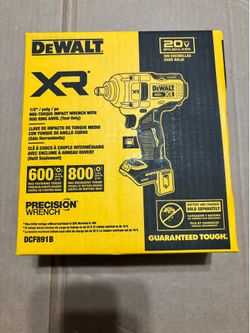 Dewalt 20V MAX XR  1/2 In Mid - Torque  Impact Wrench ( TOOL- ONLY )