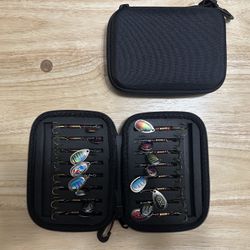 16-Piece Metal Spinnerbait Fishing Lure Set – Pike, Bass, Trout – Brand New w/ Bag