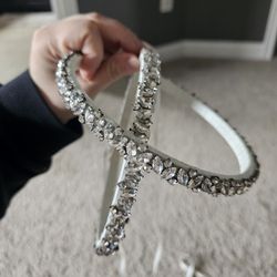 Greek Elegant Silver Crystal Headbands (Stefania)