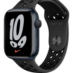 New Apple Watch Nike Series 7 45MM Black On Black