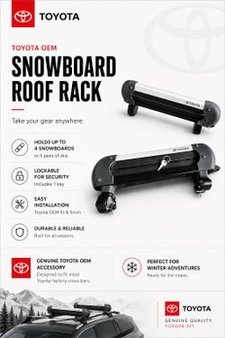 Toyota snowboard rack