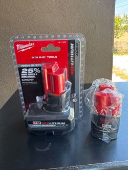 Combo Baterías Milwaukee M12 Nuevas - XC 5.0 High Output + CP 2.0