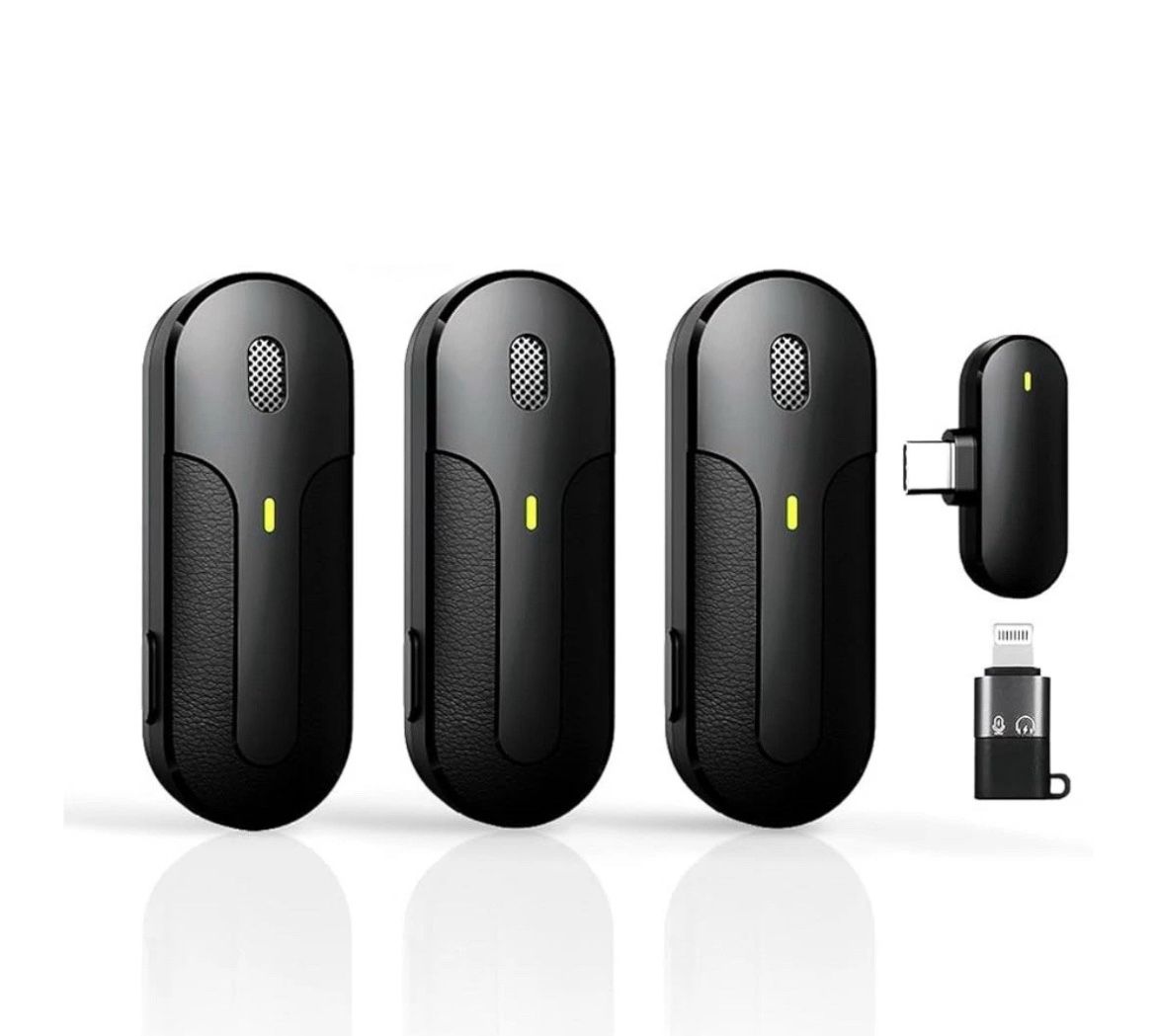 Wireless Lavalier Microphone for iPhone, Android, Camera Mini For Tiktok/Vlog