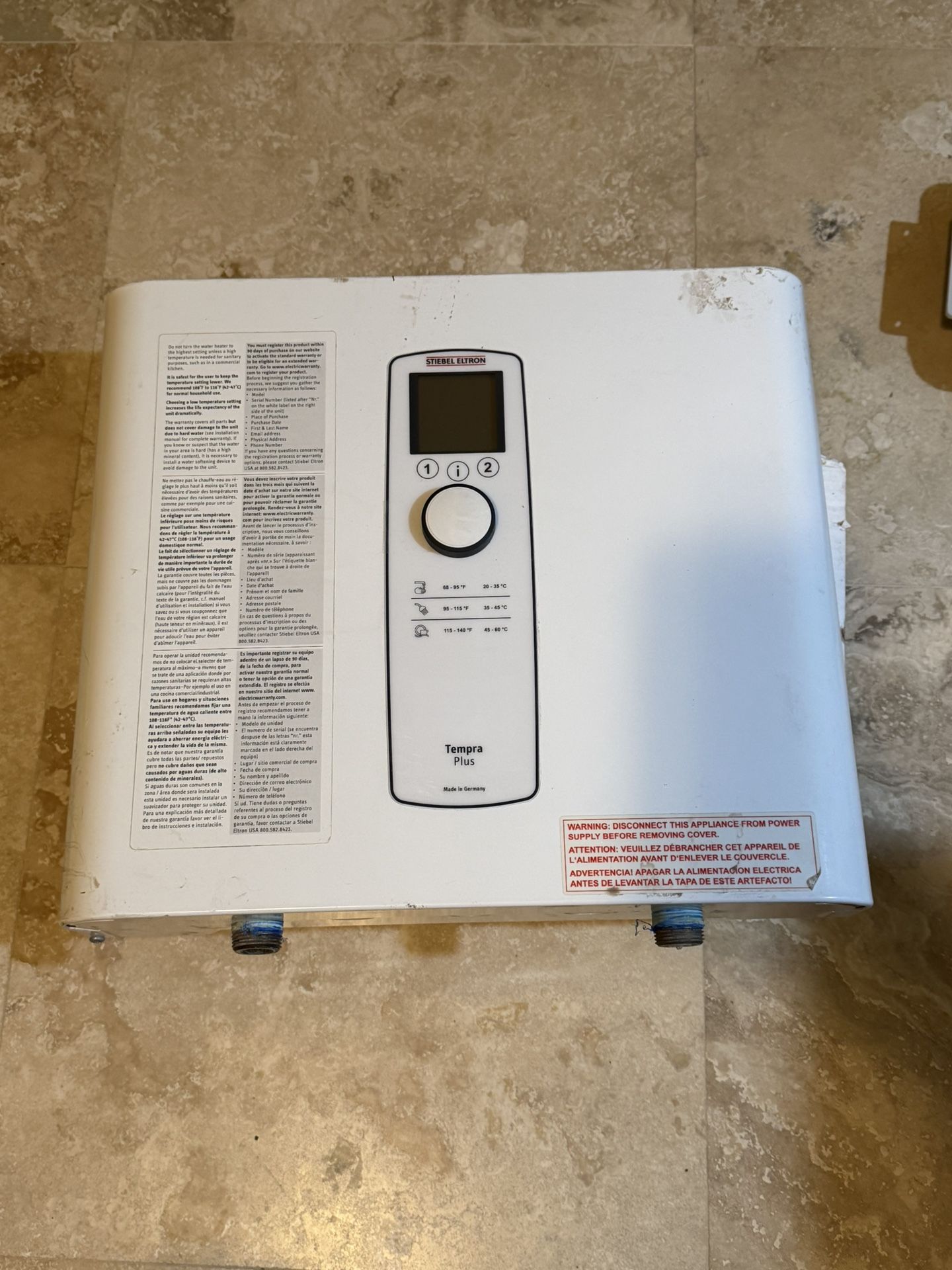 Stiebel Elton Tankless Water Heater Tempura 15 Plus Electric On Demand 