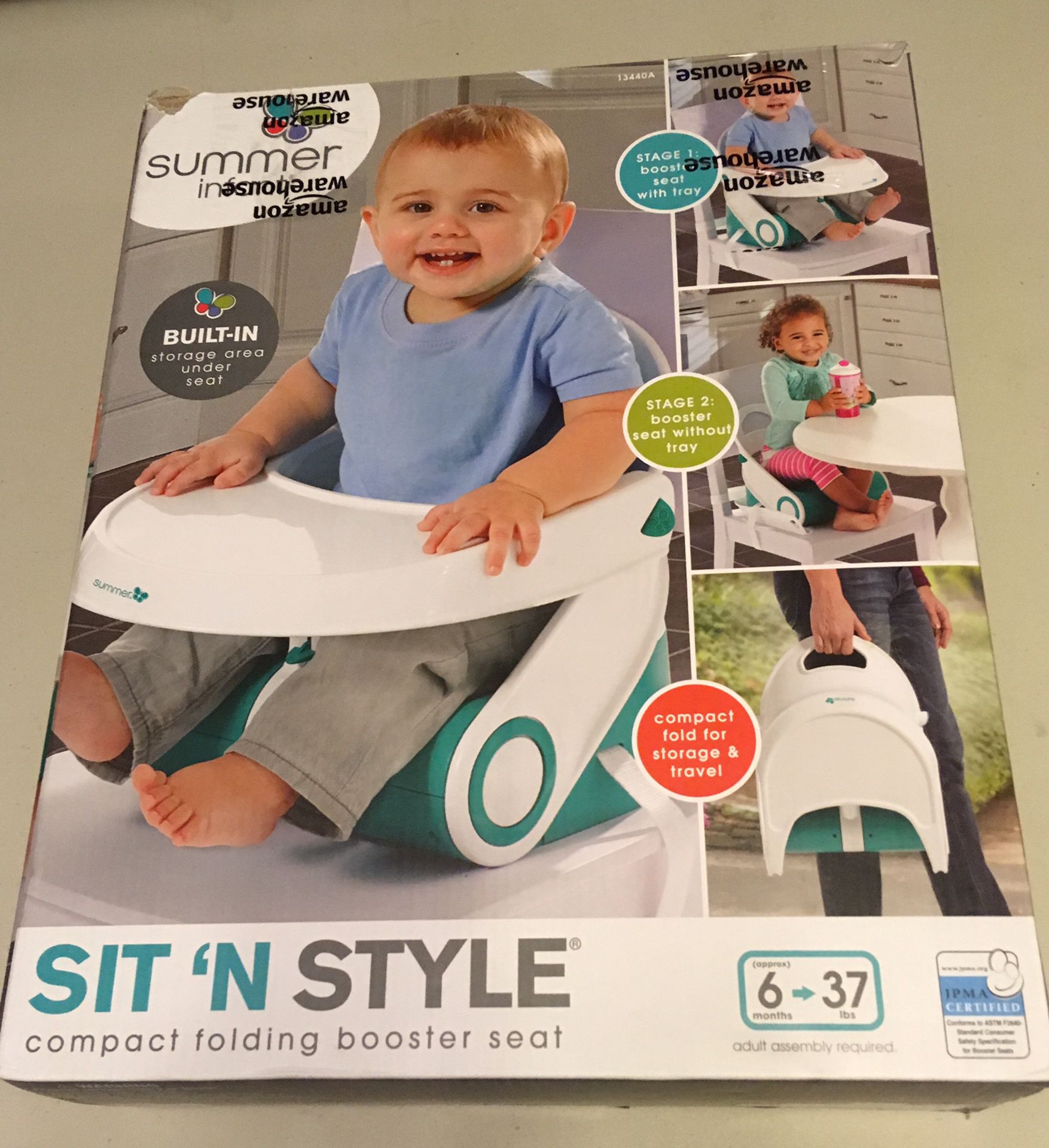 Sit’N Style compact folding booster seat (New)