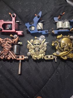 Six Dragonhawk Tattoo Coil Machines