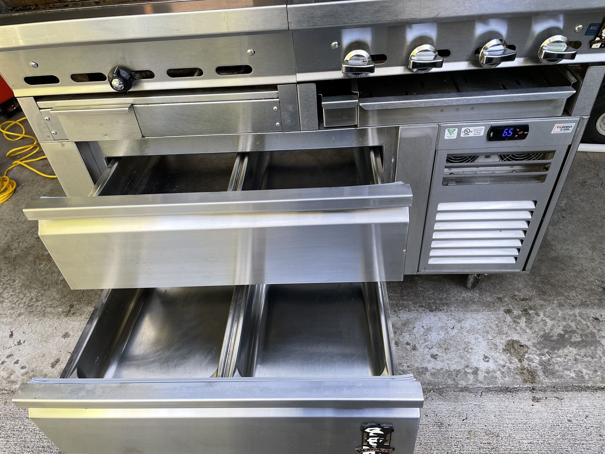 48” Montague Commercial Grill Griddle W Cooling Drawers for Sale in