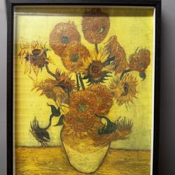 Framed Vincent van Gogh “Sunflowers” Print – Classic Still Life Reproduction (2.2 ft x 1.7 ft)