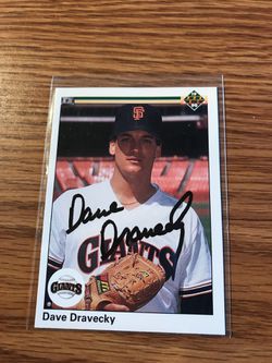 1990 Upperdeck Dave Dravecky San Francisco Giants Baseball Card