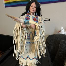 1993 J.Belle Native American Porcelain Doll