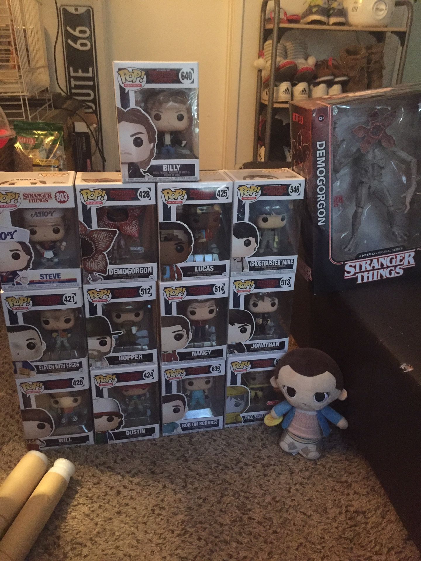 Stranger Things Funko pop collection