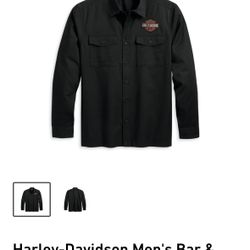 NEW Button Down Shirt By Harley Davidson