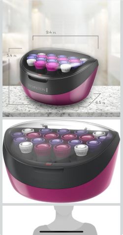 Remington Ionic Conditioning Hair Setter, 20 Velvet Hair Rollers, 6 Large (1¼”), 10 Medium (1"), 4 Small (¾”), Blowout Style Hair Curlers
