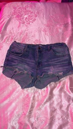 Distressed Denim Jean Shorts