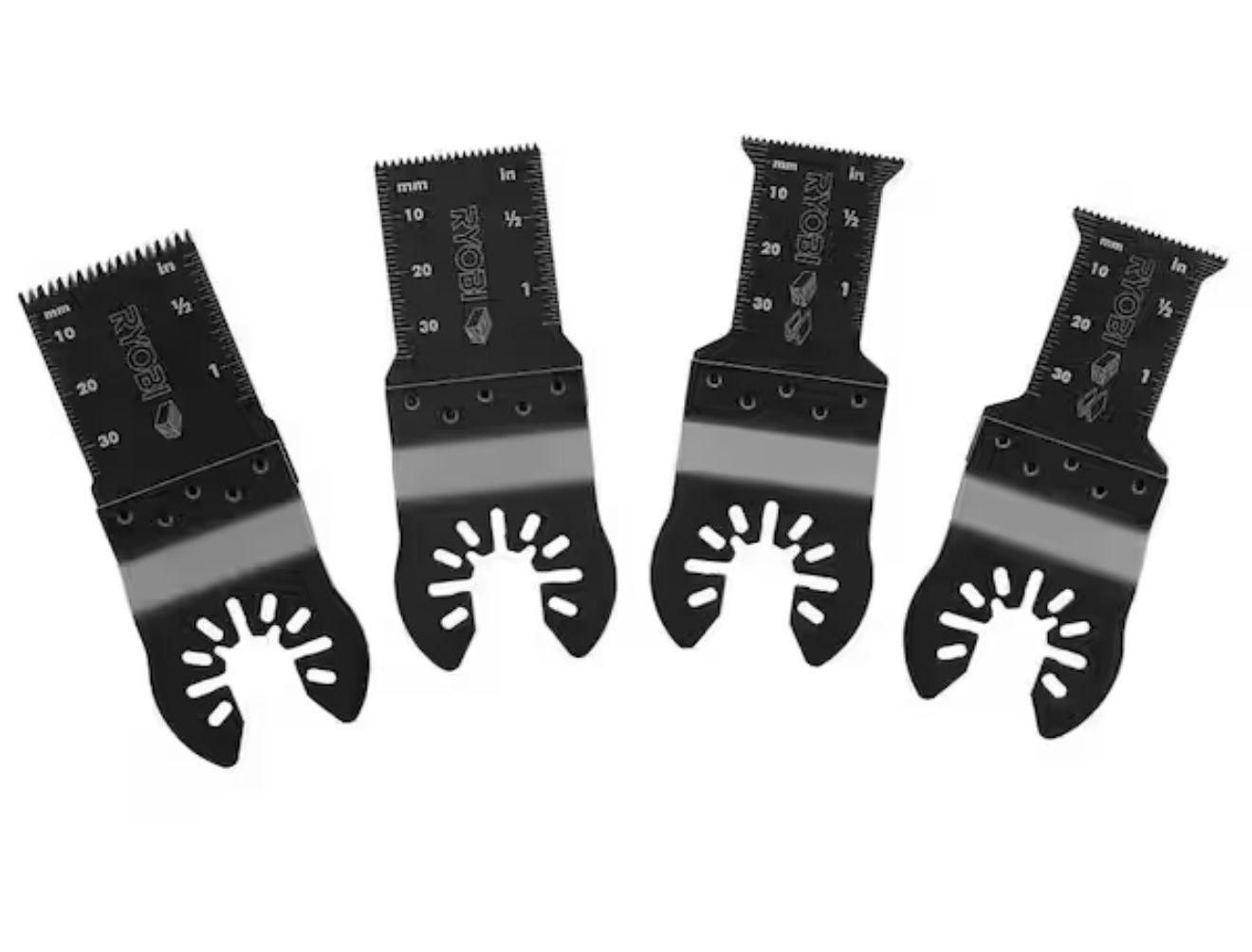 RYOBI 4-Piece Wood and Metal Oscillating Multi-Tool Blade Set