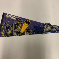 RARE Batman The Ride Six Flags Decor Flag!