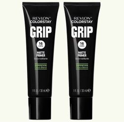 2 Of Revlon ColorStay Grip Primer, Mattifying, Blurring & Oil Absorbing Face Makeup, Absorb Sebum, Blurs Imperfections and Reduces Pore Appearance, 1