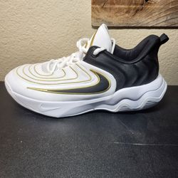*NEW* Nike Giannis Immortality 4 Shoes White Black Gold Size 7Y Women's Size 8.5