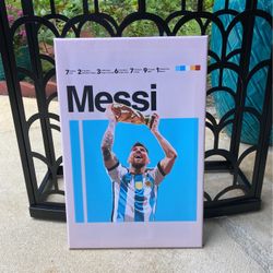 Messi Soccer Canvas Print 12” X 18”