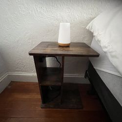 Nightstand bedside Table And Nightlight 