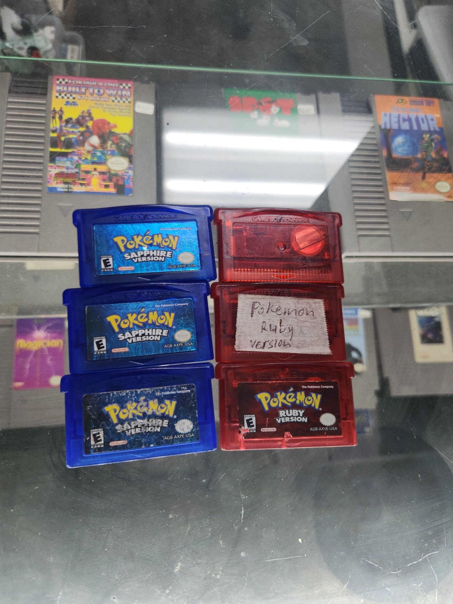 Pokemon Ruby Or Sapphire Starting $90-$110 Each Gamehogs Depend Label 