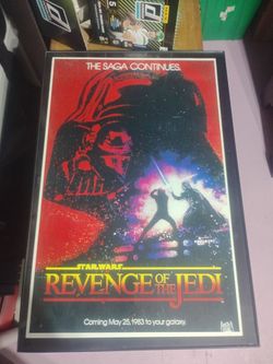 Star  wars return of the Jedi movie poster