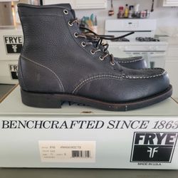 Frye Arkansas Mocc Toe Black Genuine Leather Boots Mens Size 11

Brand new!