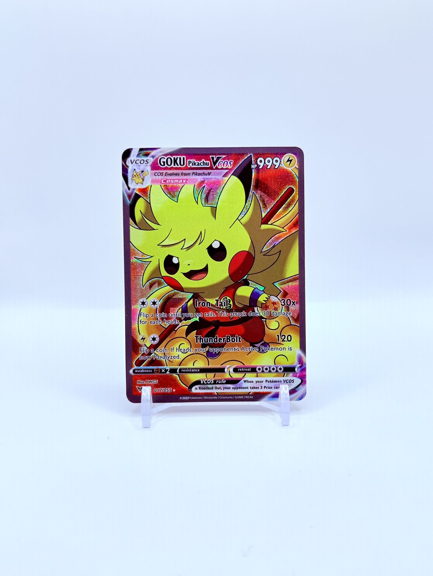 Goku Pikachu V Cosplay Holo Card