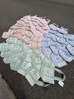 NEW TRADER JOES STRIPED TOTEBAGS