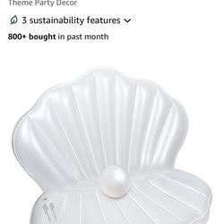 zcaukya inflateable seashell with pearl