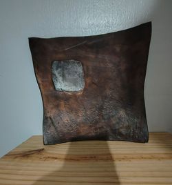 JEFF FETTY HAND CRAFTED ART WORK - SCULPTURE BOWL - CENTERPIECE 9.1"×8.7" - B01