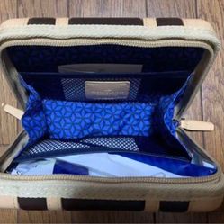 ANA Japan Airlines Globe-Trotter First Class Amenity Mini Luggage Kit Brown/Tan