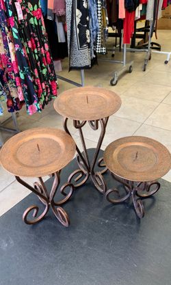 Rustic candle holders