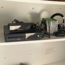 XBOX ONE system and 9 Games