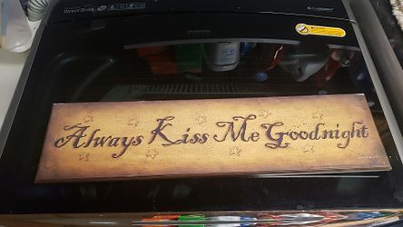Always kiss me goodnight sign