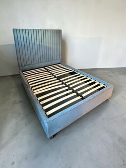Queen platform bed frame