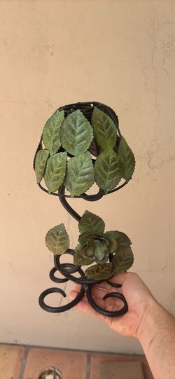 Welded tree candle holder