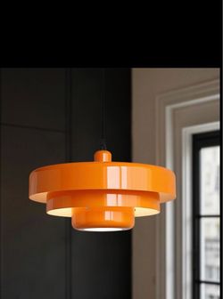 Brand New Bauhaus Orange Pendant Light