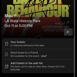 Mau P Saturday GA