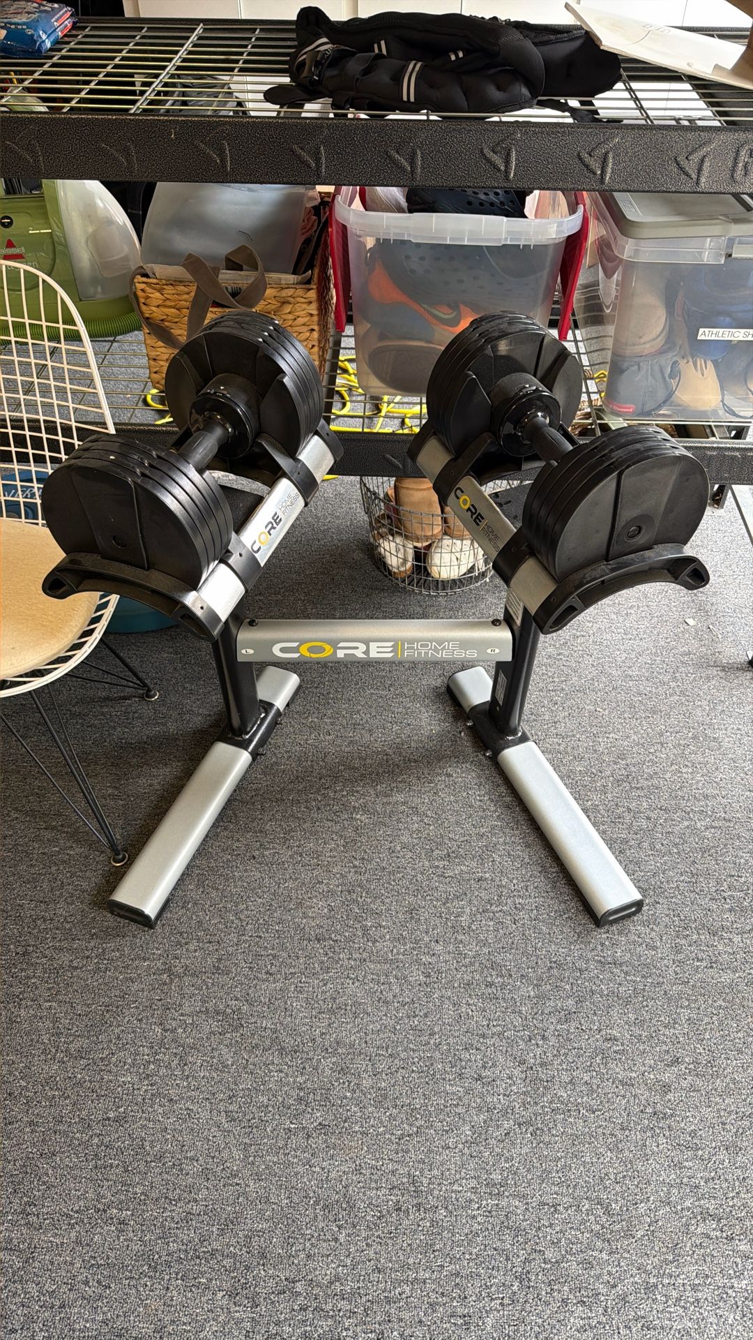 Core Home Fitness Dumbbells Adjustable