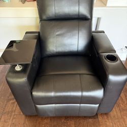 Abbyson living 38" Polyurethane Leather Power Recliner