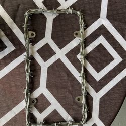 Barbed Wire License Plate Frame